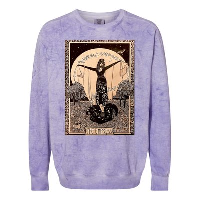 The Empress Tarot Card Colorblast Crewneck Sweatshirt