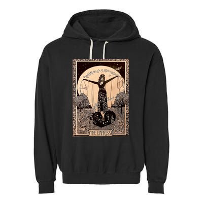 The Empress Tarot Card Garment-Dyed Fleece Hoodie