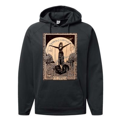 The Empress Tarot Card Performance Fleece Hoodie