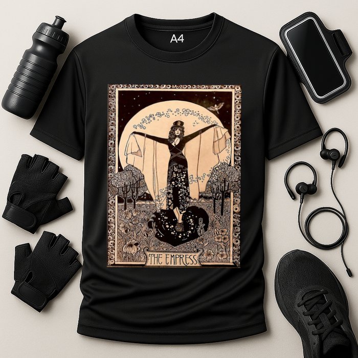 The Empress Tarot Card Cooling Performance Crew T-Shirt