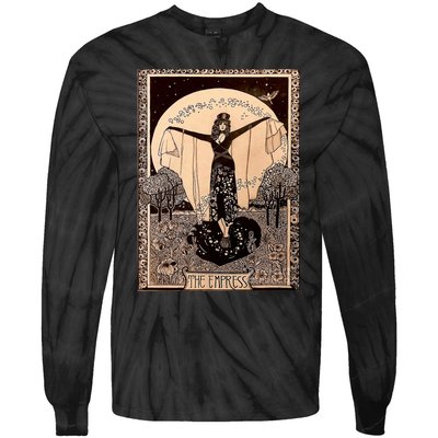 The Empress Tarot Card Tie-Dye Long Sleeve Shirt