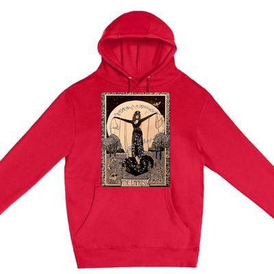 The Empress Tarot Card Premium Pullover Hoodie