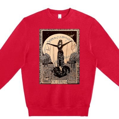 The Empress Tarot Card Premium Crewneck Sweatshirt