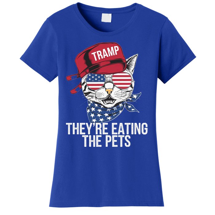 TheyRe Eating The Pets Cat Trump Parody Women's T-Shirt