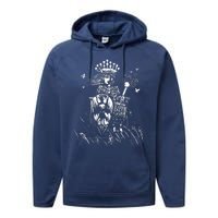 The Empress Tarot Card Iii Performance Fleece Hoodie