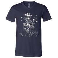 The Empress Tarot Card Iii V-Neck T-Shirt