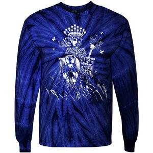 The Empress Tarot Card Iii Tie-Dye Long Sleeve Shirt