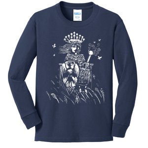 The Empress Tarot Card Iii Kids Long Sleeve Shirt