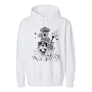 The Empress Tarot Card Iii Garment-Dyed Fleece Hoodie