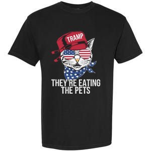 Theyre Eating The Pets Funny Cat Trump Garment-Dyed Heavyweight T-Shirt