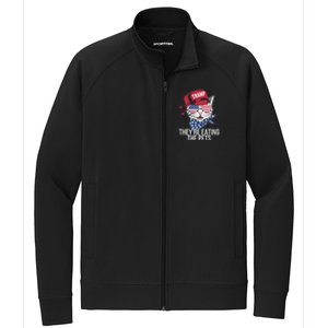 Theyre Eating The Pets Funny Cat Trump Stretch Full-Zip Cadet Jacket