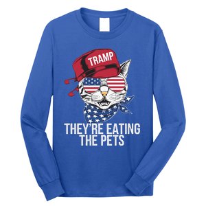 Theyre Eating The Pets Funny Cat Trump Long Sleeve Shirt