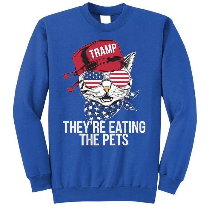 Theyre Eating The Pets Funny Cat Trump Sweatshirt