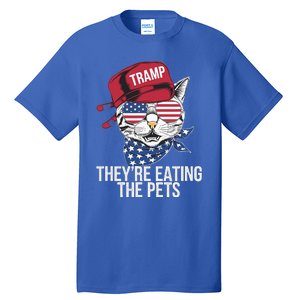 Theyre Eating The Pets Funny Cat Trump Tall T-Shirt