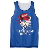 Theyre Eating The Pets Funny Cat Trump Mesh Reversible Basketball Jersey Tank