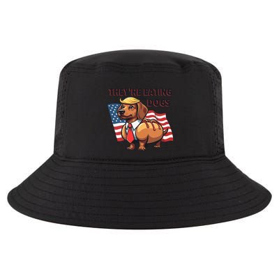 TheyRe Eating The Dogs Trump Hot Dog Cool Comfort Performance Bucket Hat