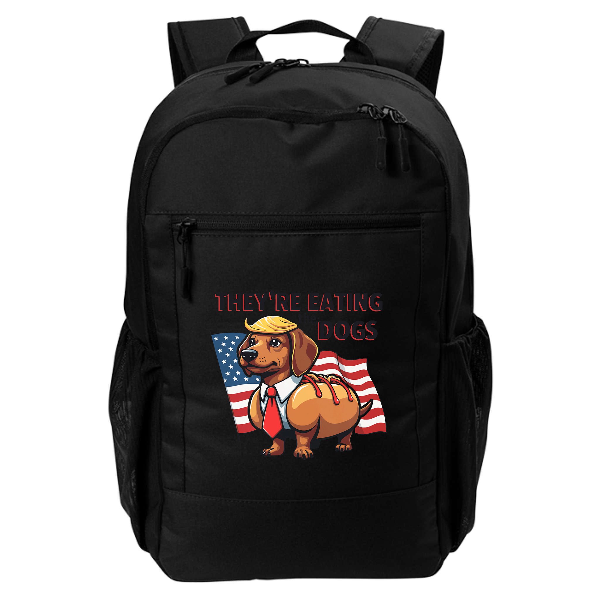 TheyRe Eating The Dogs Trump Hot Dog Backpack