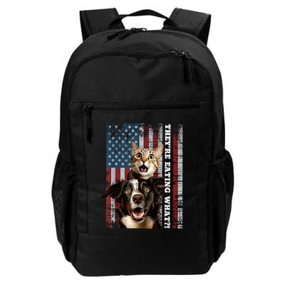 TheyRe Eating The Dogs Cats Pets Save Our Pets Trump Funny Backpack