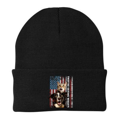 TheyRe Eating The Dogs Cats Pets Save Our Pets Trump Funny Beanie