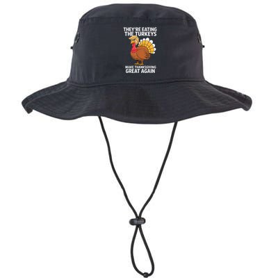 TheyRe Eating The Turkeys Funny Turkey Thanksgiving Bucket Hat