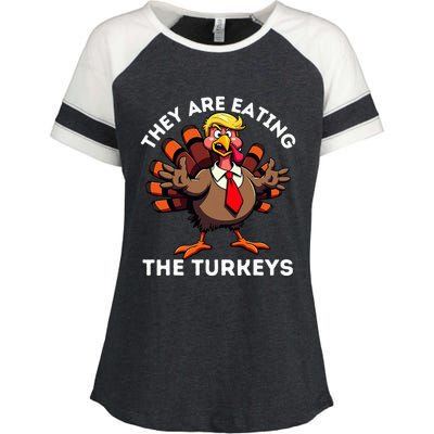 TheyRe Eating The Turkeys Enza Ladies Jersey Colorblock Tee