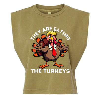 TheyRe Eating The Turkeys Garment-Dyed Women's Muscle Tee