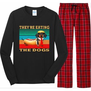 They’Re Eating The Dogs Dachshund Weiner Long Sleeve Pajama Set