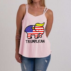 Trumplican Elephant TrumpFunny RepublicanUltra Maga 2024 Women's Strappy Tank