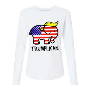 Trumplican Elephant TrumpFunny RepublicanUltra Maga 2024 Womens Cotton Relaxed Long Sleeve T-Shirt