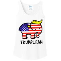 Trumplican Elephant TrumpFunny RepublicanUltra Maga 2024 Ladies Essential Tank