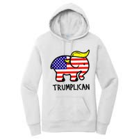 Trumplican Elephant TrumpFunny RepublicanUltra Maga 2024 Women's Pullover Hoodie