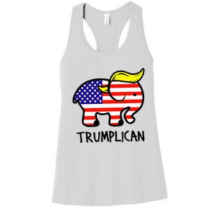 Trumplican Elephant TrumpFunny RepublicanUltra Maga 2024 Women's Racerback Tank