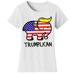 Trumplican Elephant TrumpFunny RepublicanUltra Maga 2024 Women's T-Shirt