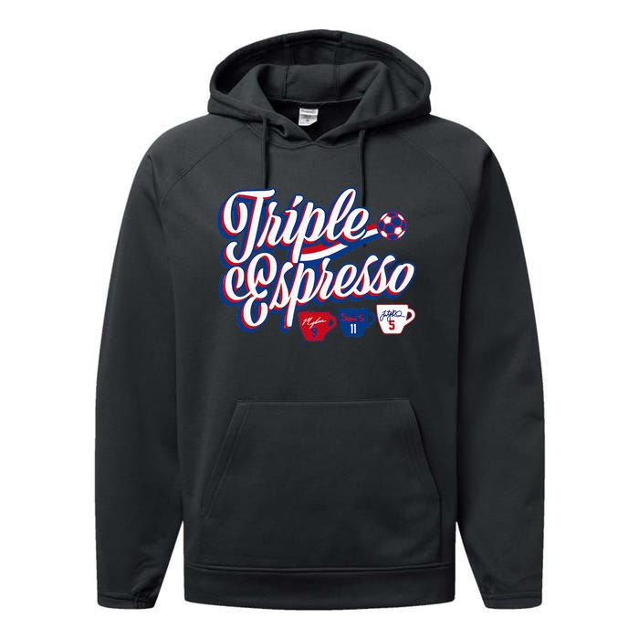 Triple Espresso Performance Fleece Hoodie