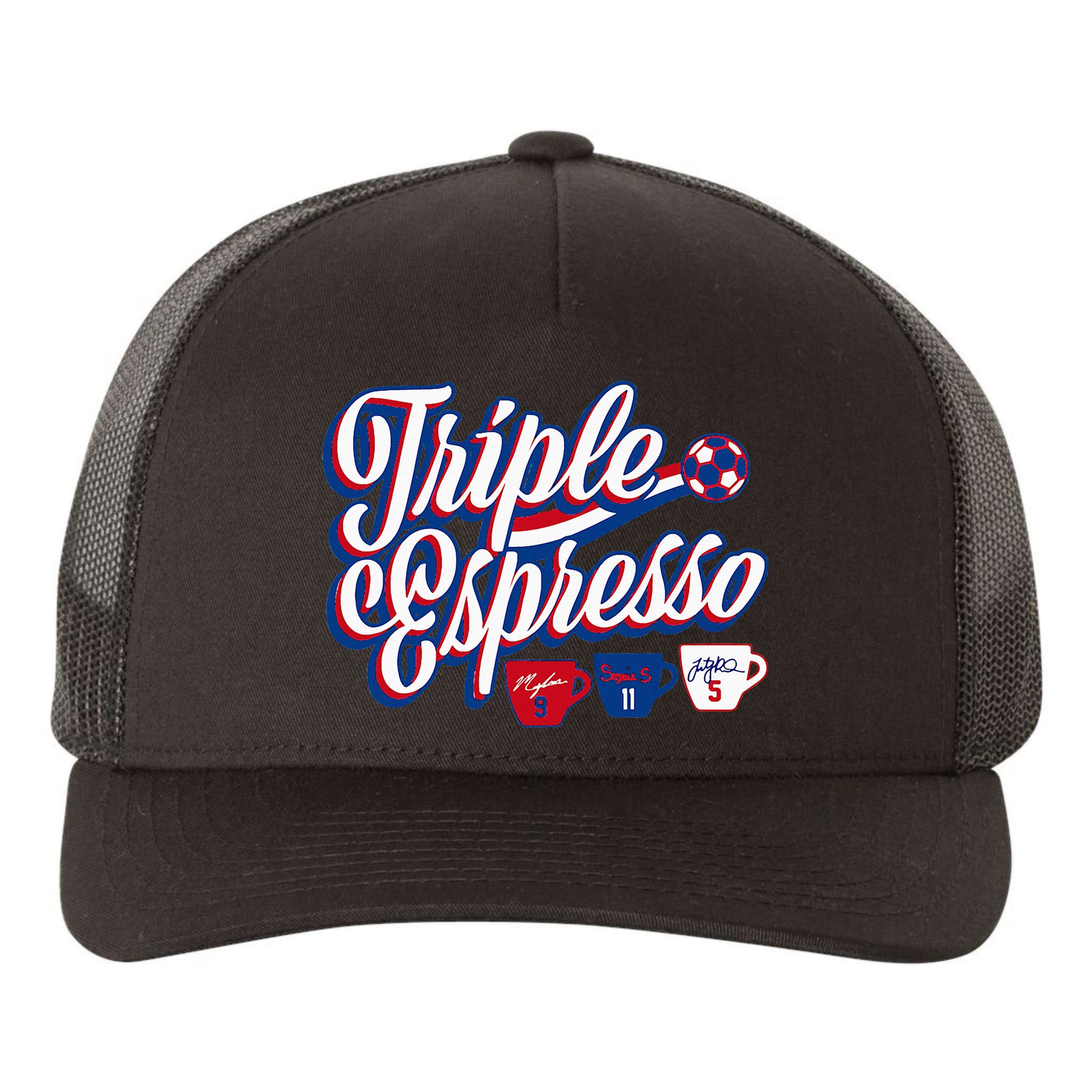 Triple Espresso Yupoong Adult 5-Panel Trucker Hat