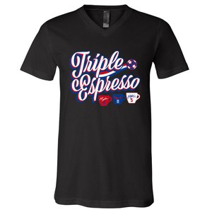 Triple Espresso V-Neck T-Shirt