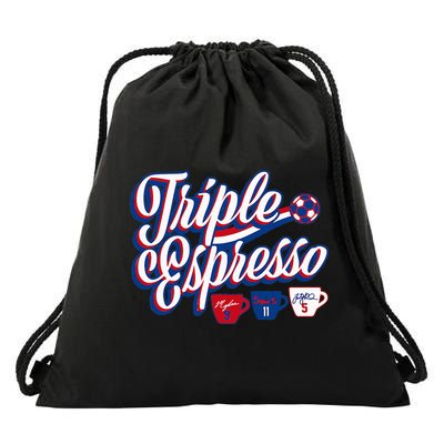 Triple Espresso Drawstring Bag