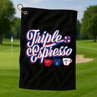 Triple Espresso Golf Towel