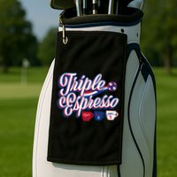Triple Espresso Golf Towel