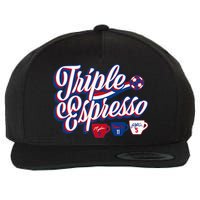 Triple Espresso Wool Snapback Cap