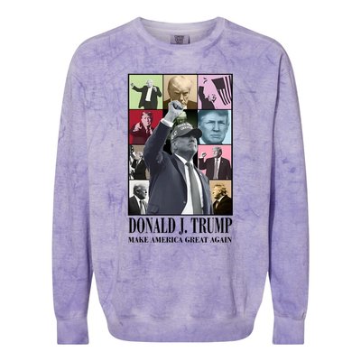 Trump Eras Trump Era In My Trump 2024 Era Colorblast Crewneck Sweatshirt