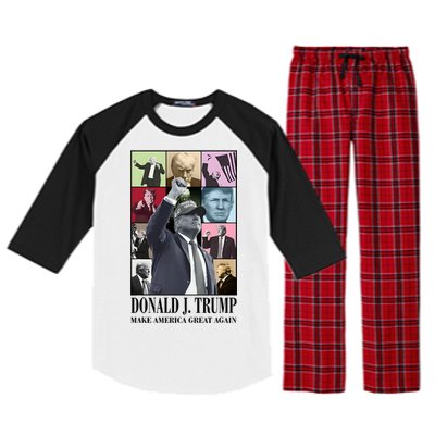 Trump Eras Trump Era In My Trump 2024 Era Raglan Sleeve Pajama Set