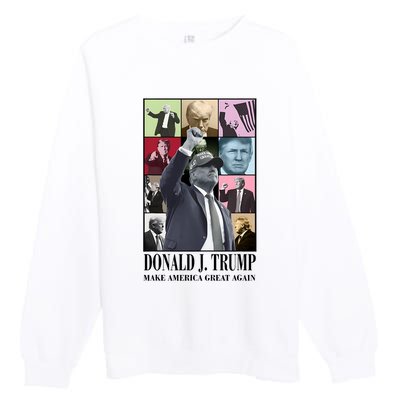 Trump Eras Trump Era In My Trump 2024 Era Premium Crewneck Sweatshirt