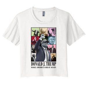 Trump Eras Trump Era In My Trump 2024 Era Women's Crop Top Tee