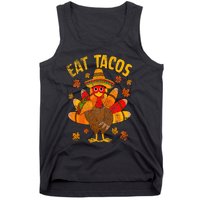 Turkey Eat Tacos Mexican Sombrero Thanksgiving Family Tank Top