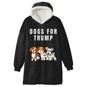 TheyRe Eating The Dogs Funny Trump Harris Election Debate Hooded Wearable Blanket