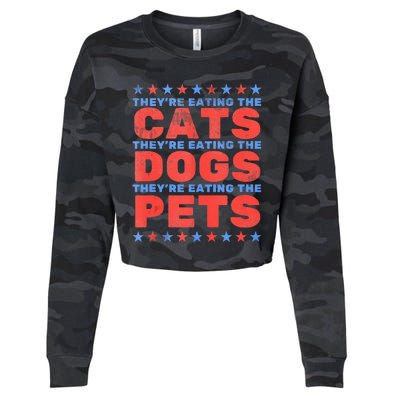 TheyRe Eating The Dogs Eating The Cats Cropped Pullover Crew