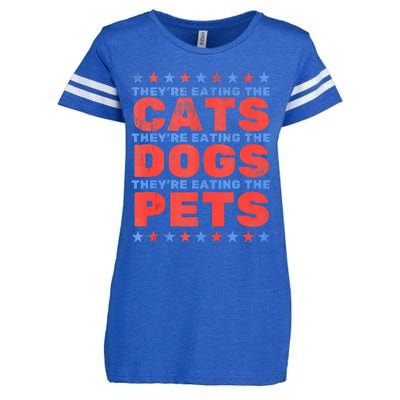 TheyRe Eating The Dogs Eating The Cats Enza Ladies Jersey Football T-Shirt