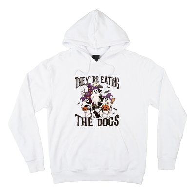 Theyre Eating The Dogs Halloween Cute Ghoul Ghost Hoodie