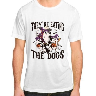 Theyre Eating The Dogs Halloween Cute Ghoul Ghost Adult ChromaSoft Performance T-Shirt